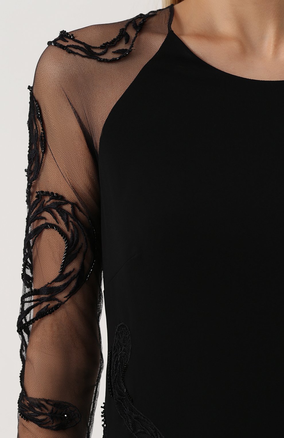 Платье-футляр с прозрачными рукавами ROBERTO CAVALLI, арт. FQR180/JJ023, фото 5