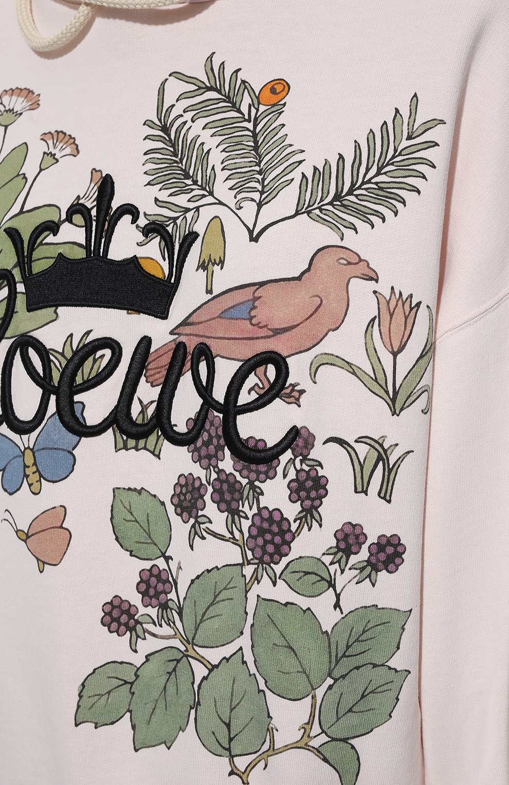 Хлопковое худи herbarium LOEWE розового цвета по цене 96000 руб., арт. S800Y25X03, фото 5 Хлопковое худи herbarium LOEWE, арт. S800Y25X03, фото 5