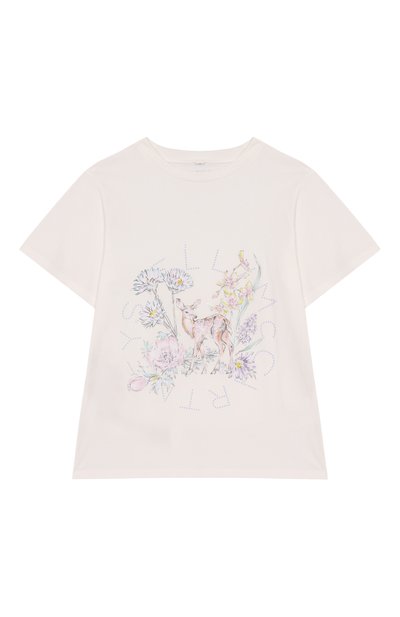 Хлопковая футболка STELLA MCCARTNEY, арт. TW8D21
