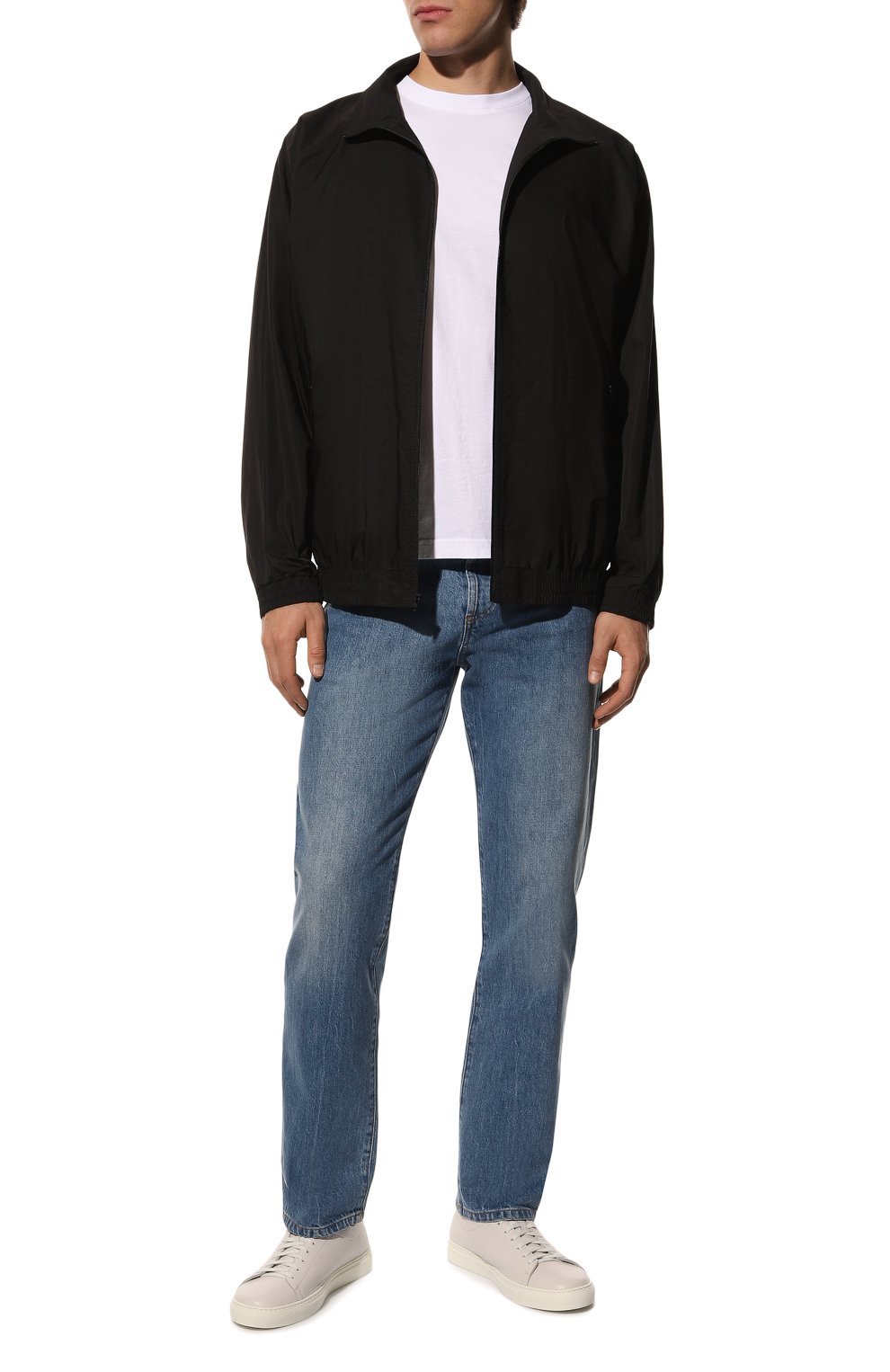 Кожаные кеды H`D`S`N BARACCO белого цвета по цене 51800 руб., арт. BYR0N.0*, фото 2 Кожаные кеды H`D`S`N BARACCO, арт. BYR0N.0*, фото 2