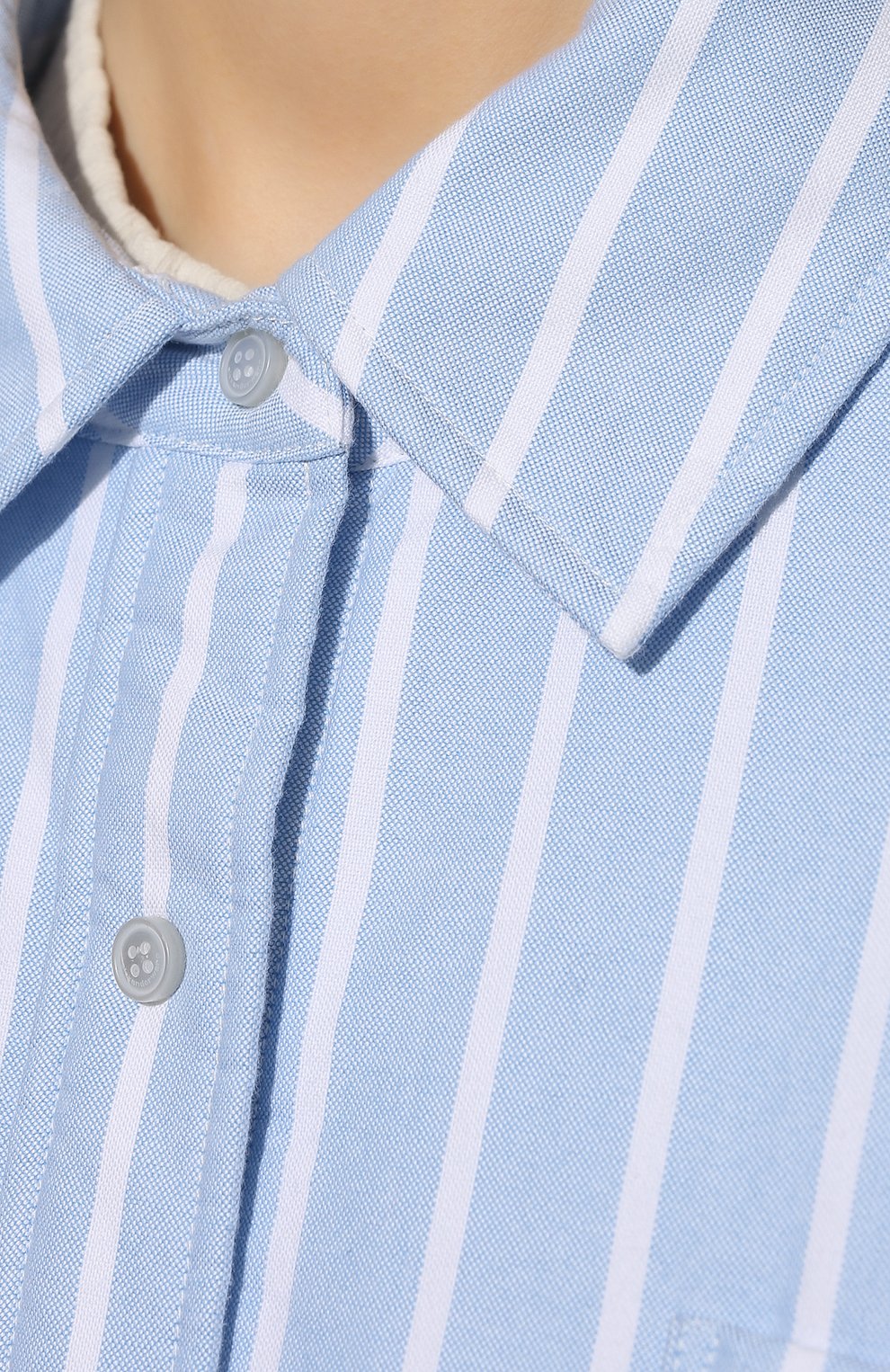 Хлопковая куртка ALEXANDERWANG.T голубого цвета по цене 59950 руб., арт. 4WC1222055, фото 5 Хлопковая куртка ALEXANDERWANG.T, арт. 4WC1222055, фото 5