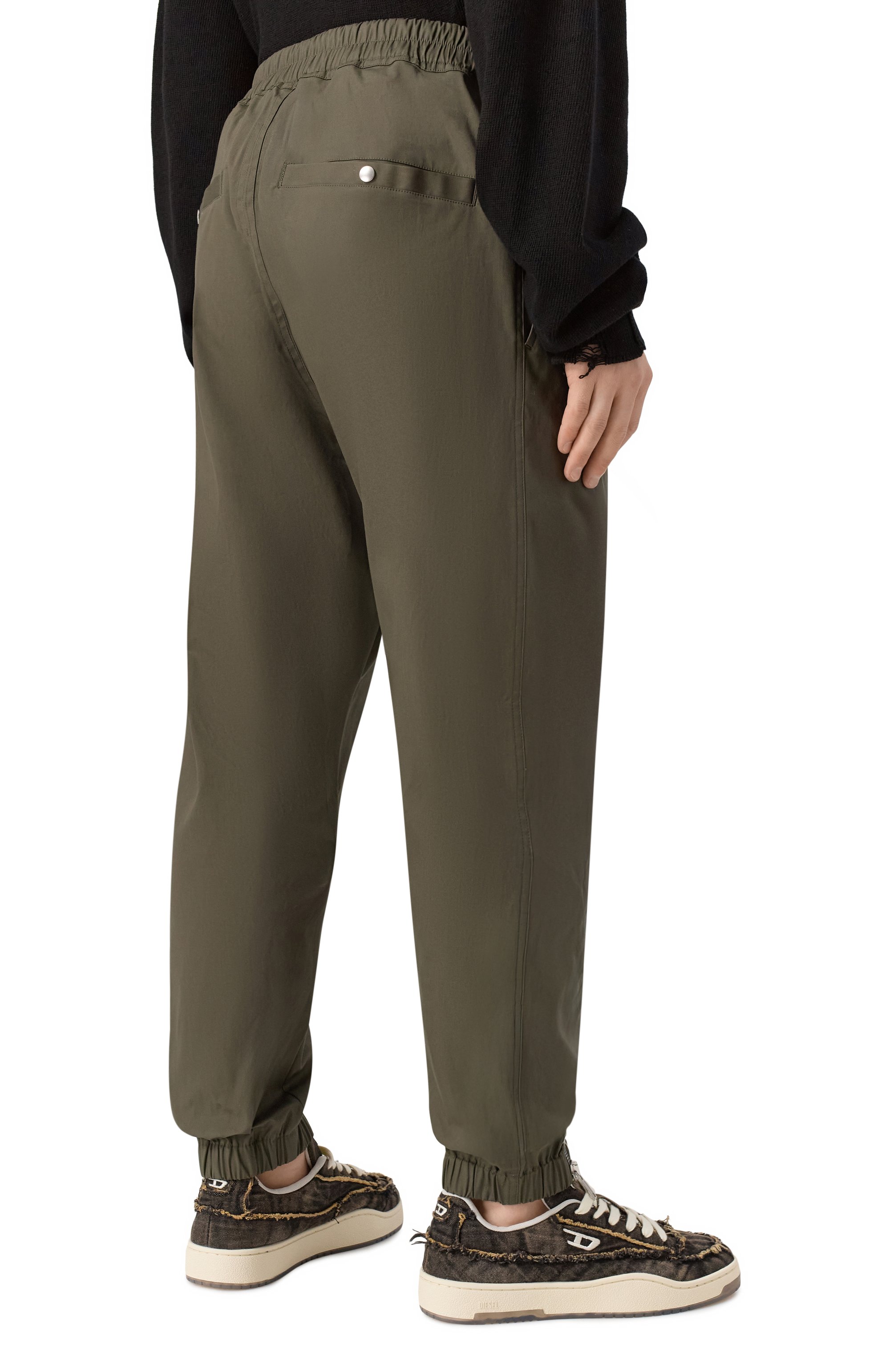 Хлопковые джоггеры RICK OWENS, арт. RU02E1331/TE, фото 4