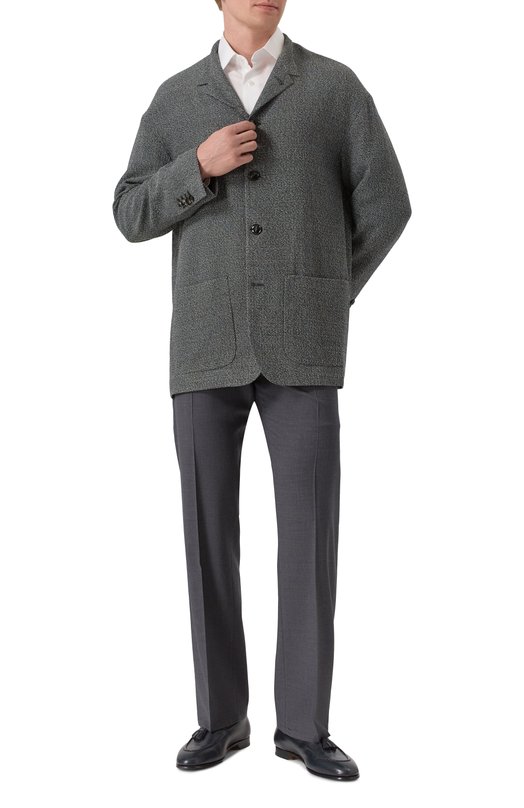 Хлопковая сорочка Brioni RCB40M/P90C3 Белый  RCB40M/P90C3 Фото 2