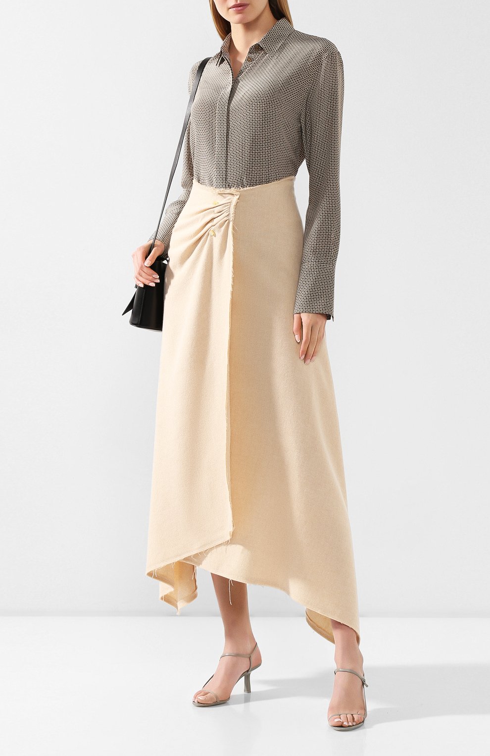 Шерстяная юбка NANUSHKA, арт. RUPI_CREME_S0FT WINTER SHIRTING, фото 2