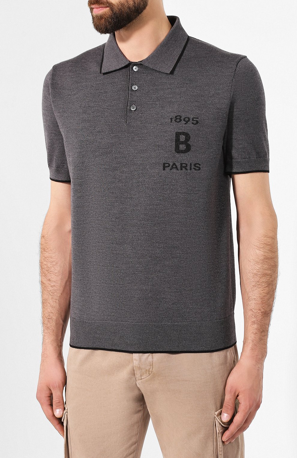 Поло из смеси шерсти и хлопка BERLUTI, арт. R16KPS36-001, фото 3
