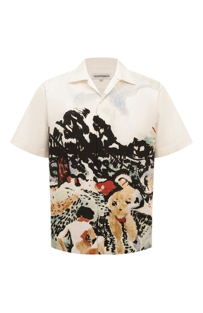 Рубашка изо льна и хлопка CARNE BOLLENTE, арт. SS24SSS0101, фото 1