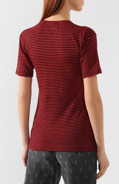 Футболка из смеси хлопка и льна ISABEL MARANT ETOILE, арт. TS0334-00M006E/ANDREIA, фото 4
