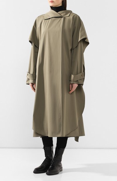 Плащ из смеси хлопка и вискозы BOTTEGA VENETA, арт. 609120/VK0N0, фото 3