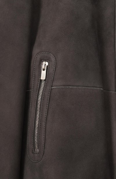 Дубленка из овчины BRUNELLO CUCINELLI темно-серого цвета по цене 484000 руб., арт. BPMCUY138B, фото 3 Дубленка из овчины BRUNELLO CUCINELLI, арт. BPMCUY138B, фото 3