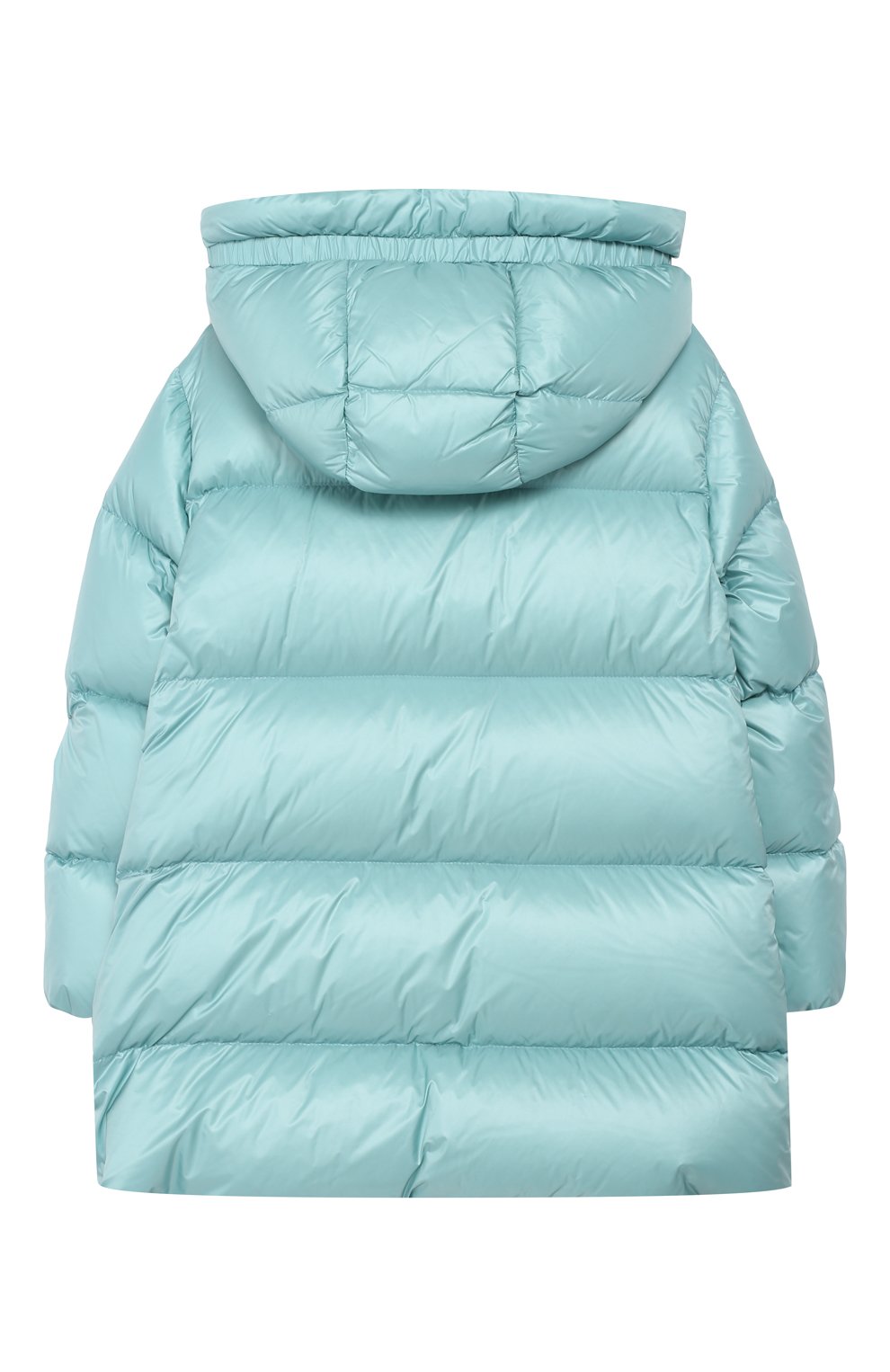 Пальто с капюшоном MONCLER ENFANT зеленого цвета по цене 71950 руб., арт. D2-954-49930-49-53052/8-10A, фото 2 Пальто с капюшоном MONCLER ENFANT, арт. D2-954-49930-49-53052/8-10A, фото 2