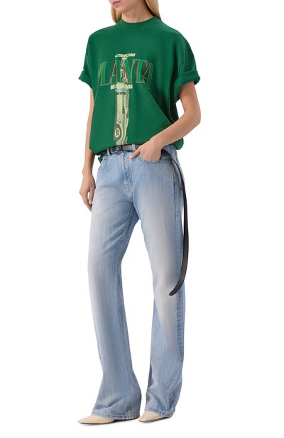 Хлопковая футболка PLANTA ROSA, арт. PR/T01/PITSTOP-NOIR/220VELVET, фото 3