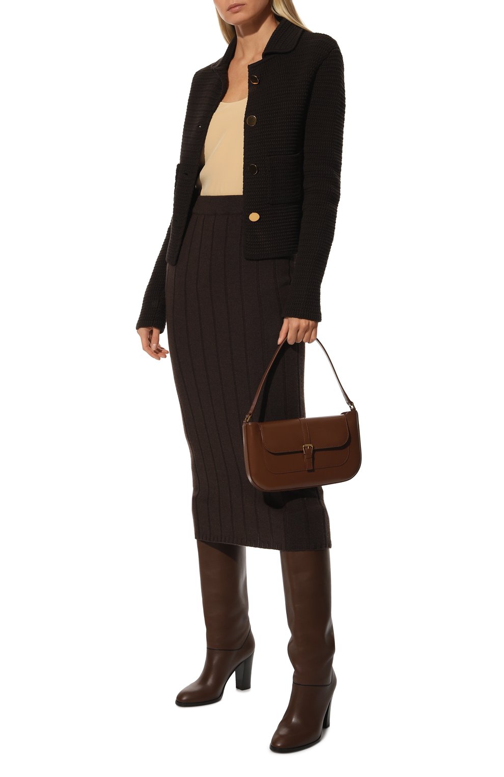 Юбка из шерсти и кашемира CREM38, арт. CREM236 D0MENICA, фото 2