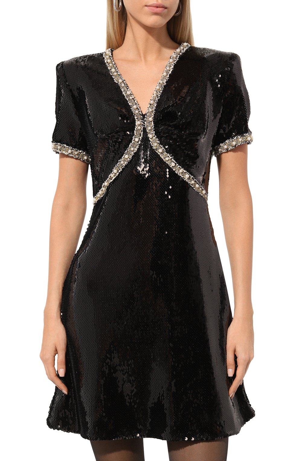 Платье с отделкой пайетками NINA RICCI, арт. 24ACR0033PL0462, фото 3