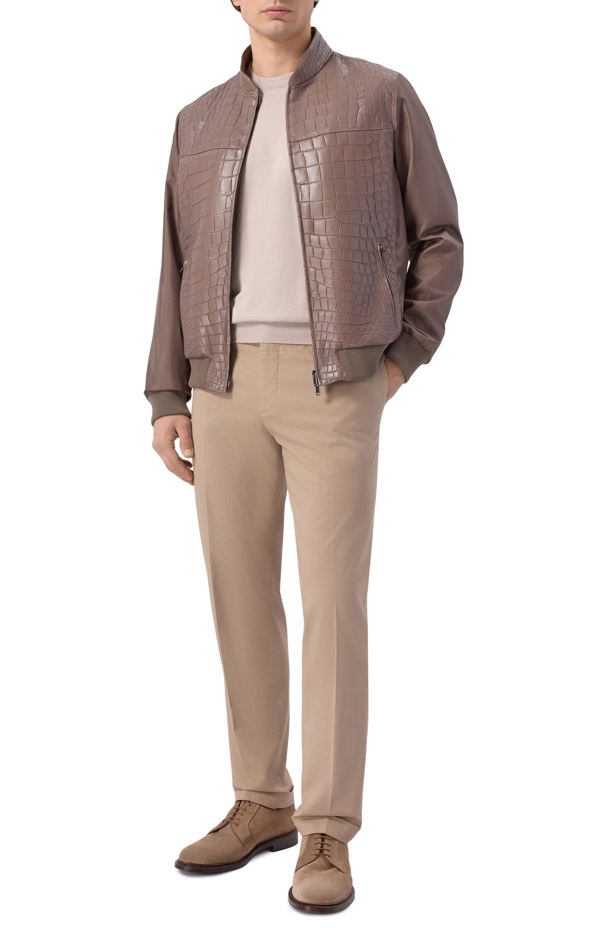 Бомбер с отделкой из кожи крокодила MVST, арт. M26.CSM.L402/1661, фото 2