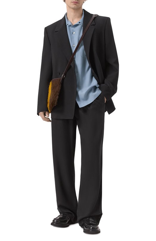 Шерстяной пиджак MSGM 3840MG05/257127 Чёрный  3840MG05/257127 Фото 2