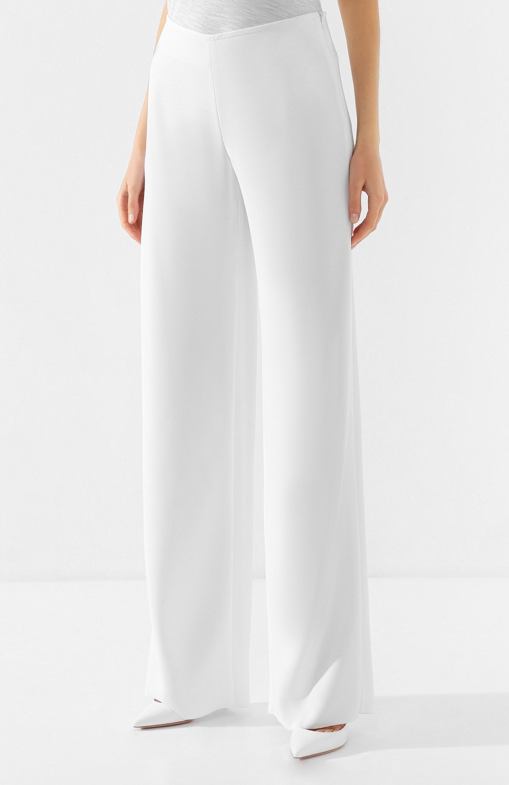Брюки GIORGIO ARMANI белого цвета по цене 78750 руб., арт. 0SHPP0AK/T002M, фото 3 Брюки GIORGIO ARMANI, арт. 0SHPP0AK/T002M, фото 3