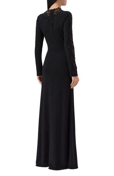 Платье из вискозы ERMANNO SCERVINO черного цвета по цене 104000 руб., арт. D494Q602VQL, фото 3 Платье из вискозы ERMANNO SCERVINO, арт. D494Q602VQL, фото 3