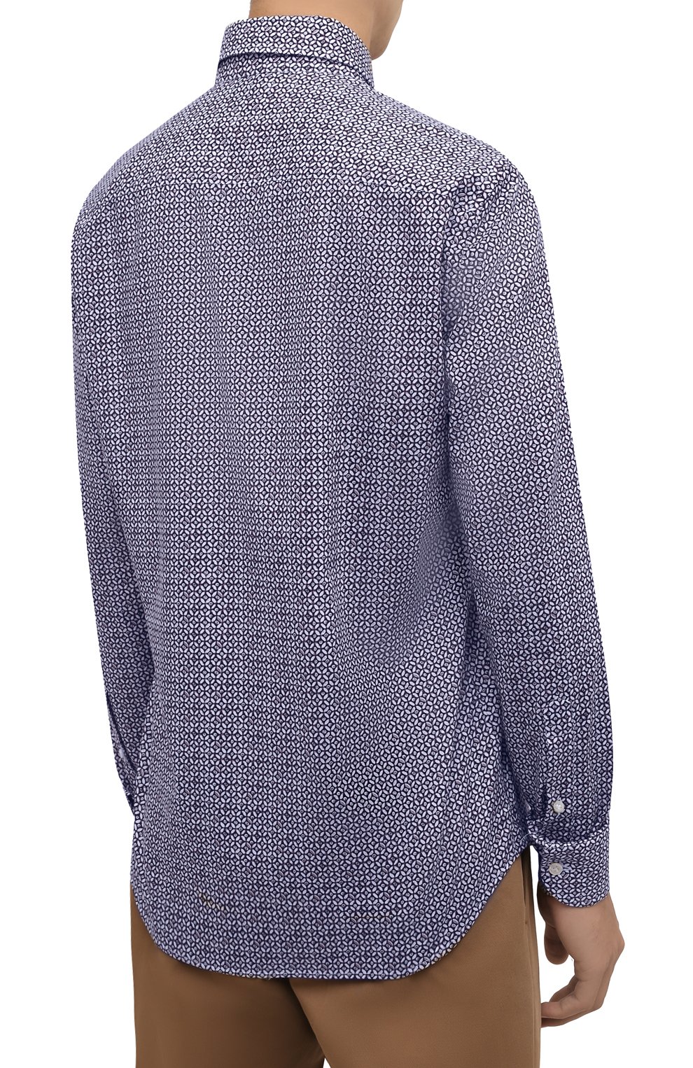 Хлопковая рубашка SONRISA синего цвета по цене 29150 руб., арт. IFI0R9/F6071, фото 4 Хлопковая рубашка SONRISA, арт. IFI0R9/F6071, фото 4