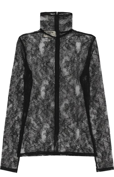 Кружевная прозрачная водолазка GUCCI, арт. 493616/XT519, фото 1