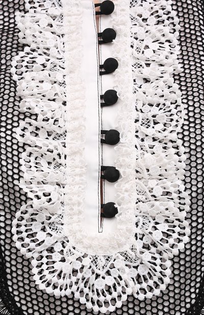 Хлопковая блузка SELF-PORTRAIT, арт. SS21-022T, фото 5