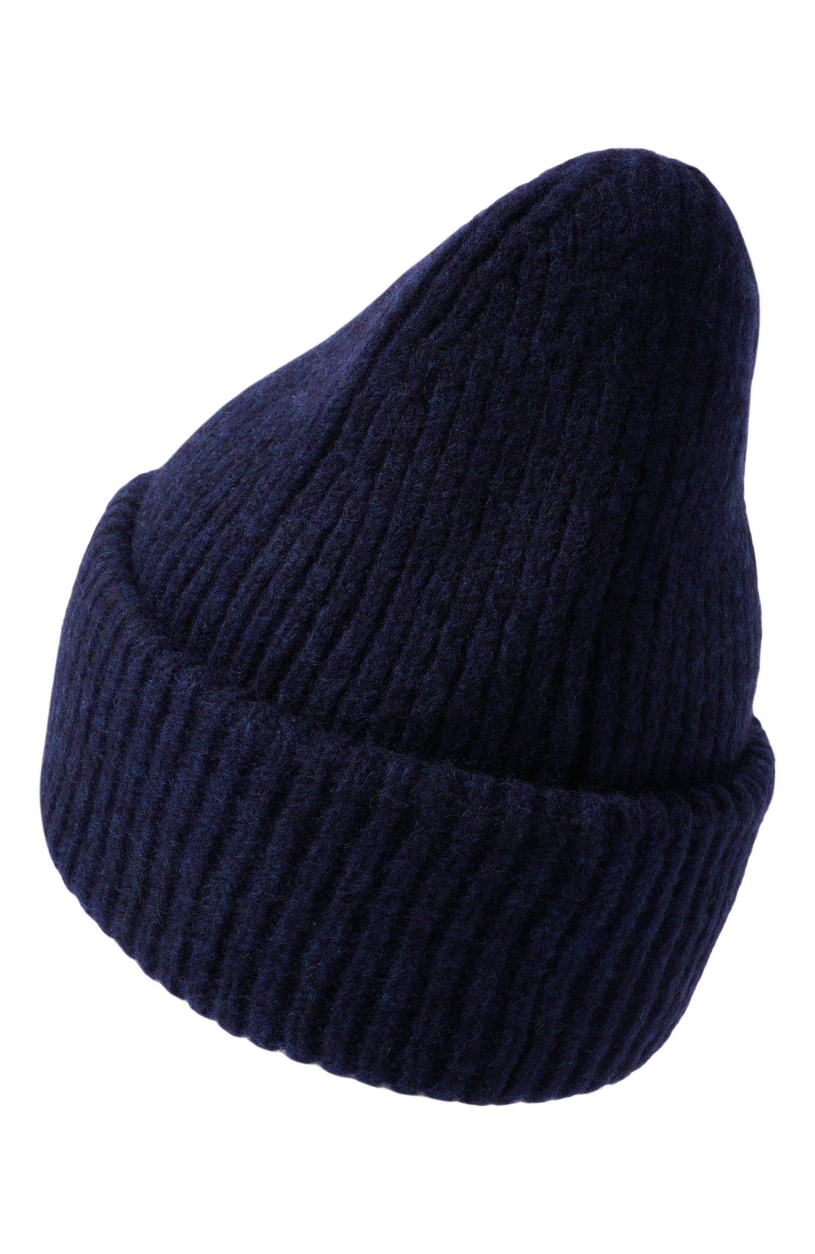 Шапка из шерсти и хлопка PARAJUMPERS темно-синего цвета по цене 11850 руб., арт. 26WMPAHAHA32_001, фото 2 Шапка из шерсти и хлопка PARAJUMPERS, арт. 26WMPAHAHA32_001, фото 2