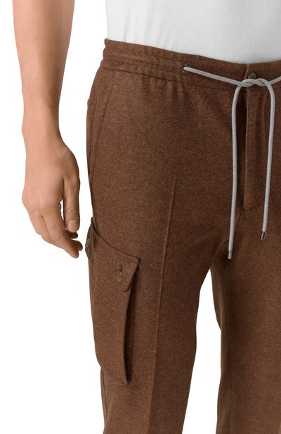 Шерстяные брюки-карго CORNELIANI, арт. 264L14-2618801, фото 5