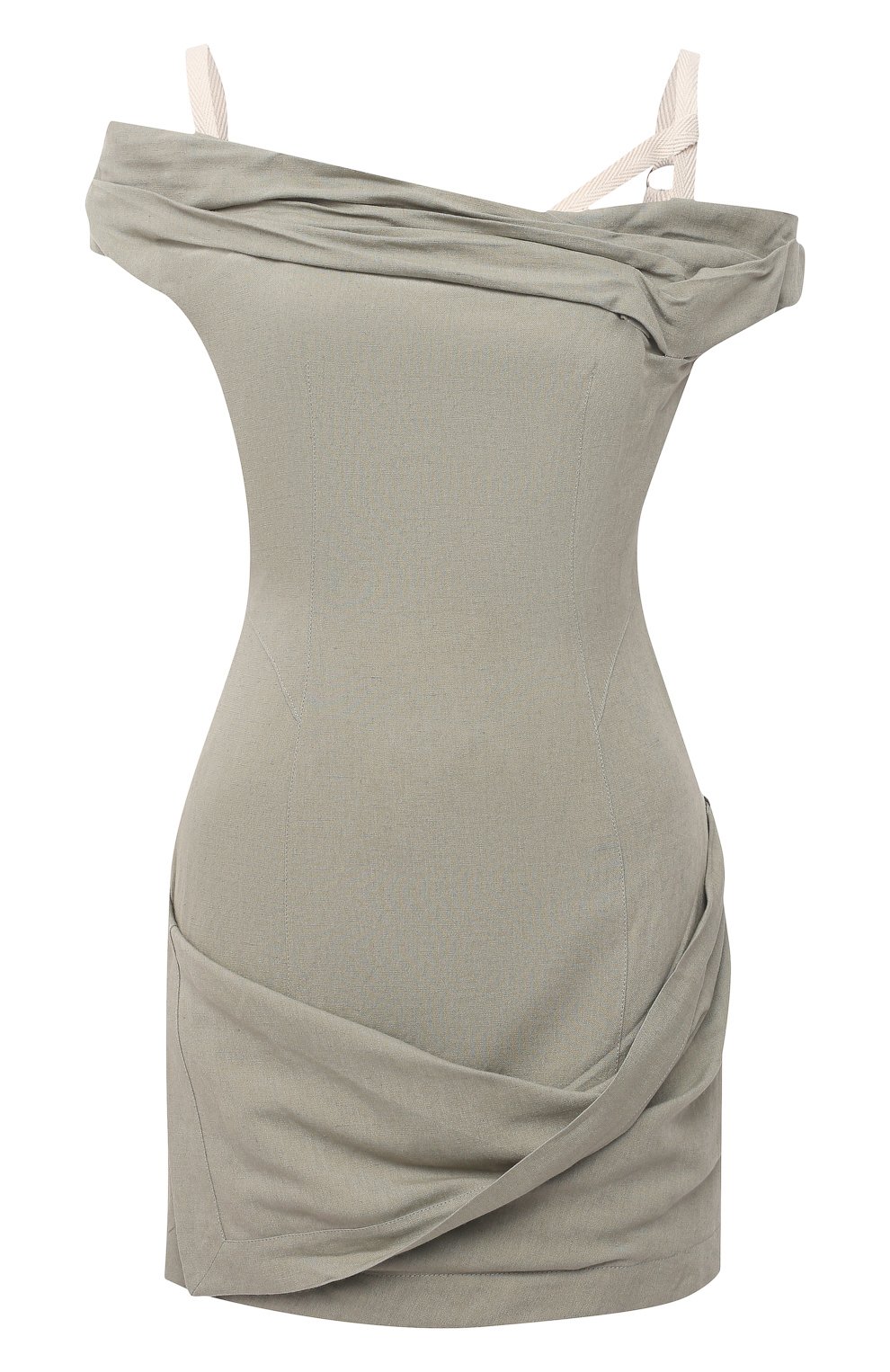 Платье из вискозы и льна JACQUEMUS, арт. 211DR22/111530, фото 1