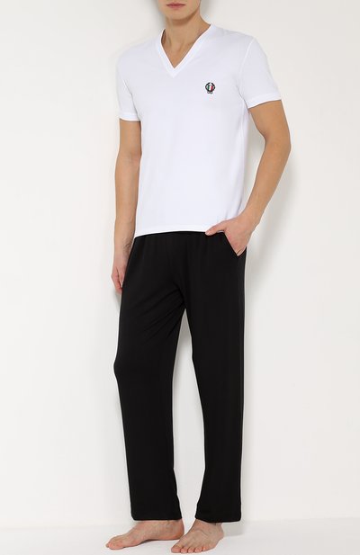 Хлопковая футболка с v-образным вырезом DOLCE & GABBANA, арт. 0121/N8A05J/00020, фото 2