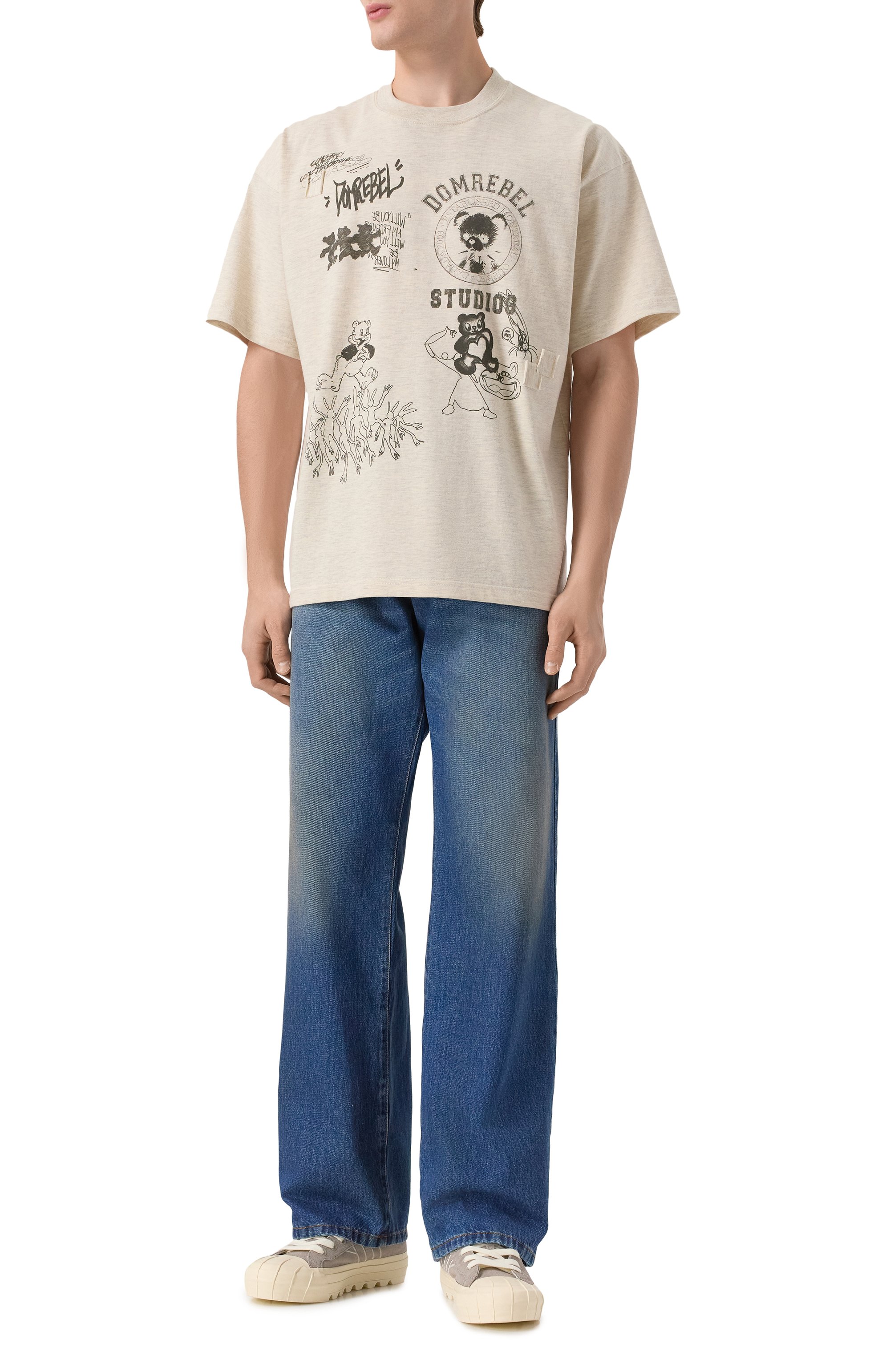 Хлопковая футболка DOMREBEL, арт. M VARSITY BEAR, фото 2