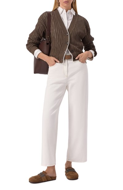 Замшевые сабо BRUNELLO CUCINELLI, арт. MZSFG2877, фото 3