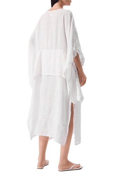 Льняное платье 120% LINO белого цвета по цене 79150 руб., арт. 32ALIW4PJU/000D703, фото 4 Льняное платье 120% LINO, арт. 32ALIW4PJU/000D703, фото 4