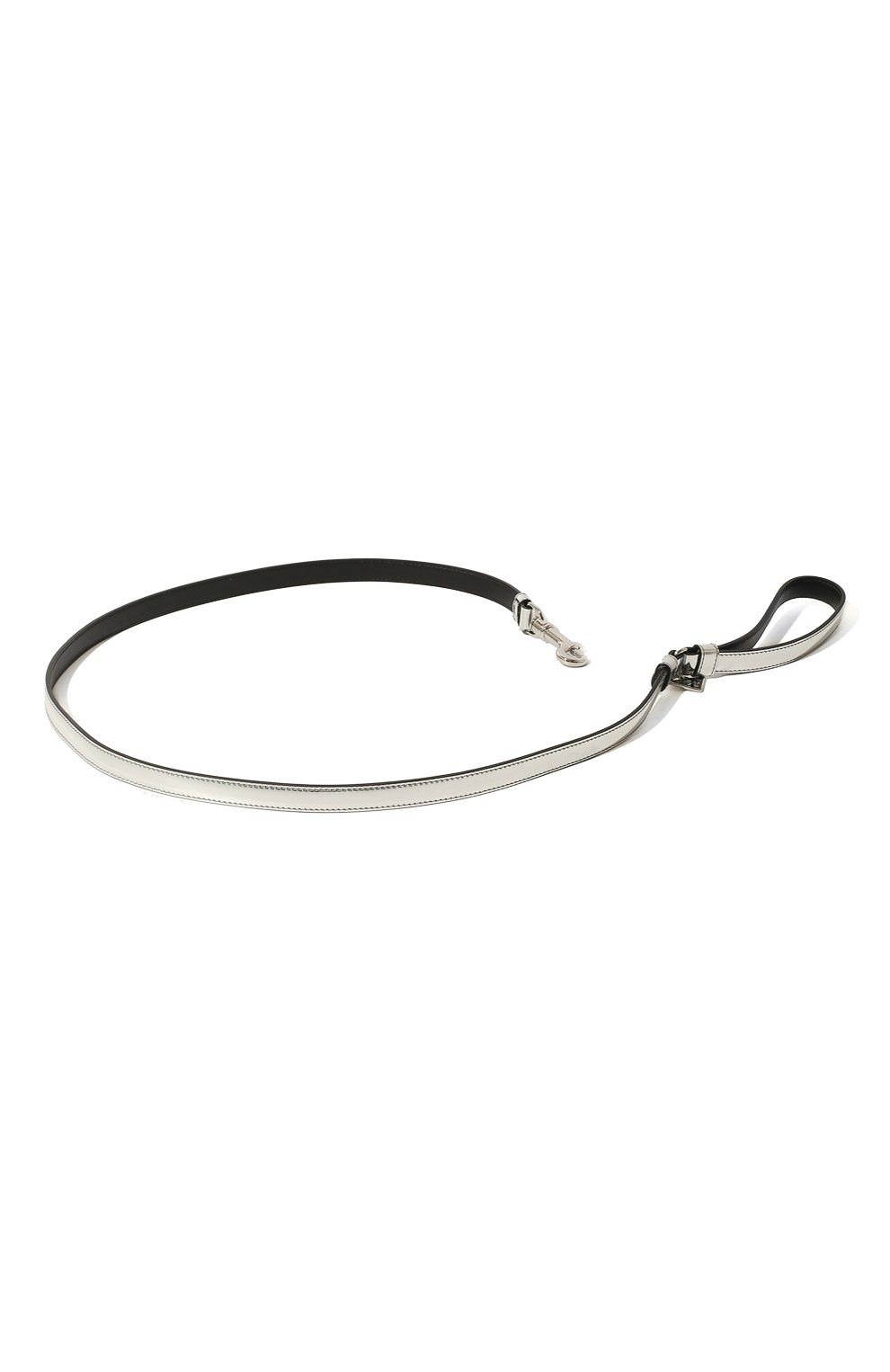 Поводок для собак PRADA серебряного цвета по цене 56000 руб., арт. 2YG009-ZO6-F0118, фото 1 Поводок для собак PRADA, арт. 2YG009-ZO6-F0118, фото 1