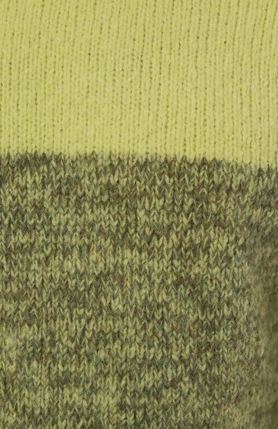 Шерстяной свитер DRIES VAN NOTEN салатового цвета по цене 79150 руб., арт. 242-021245-9709, фото 5 Шерстяной свитер DRIES VAN NOTEN, арт. 242-021245-9709, фото 5