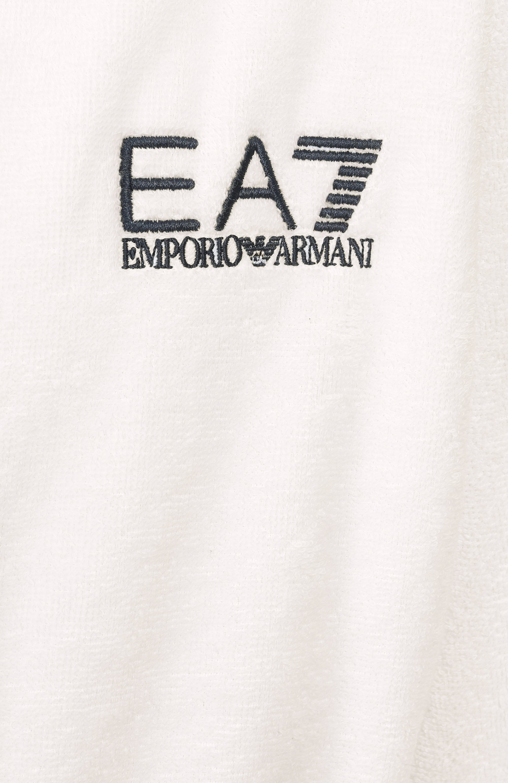 Хлопковый халат EA7 белого цвета по цене 22600 руб., арт. 7M000441/AF14014, фото 6 Хлопковый халат EA7, арт. 7M000441/AF14014, фото 6