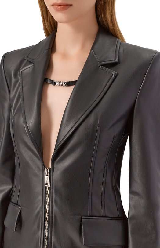 Жакет из экокожи Versace Jeans Couture 79HAQ703/J0195 Чёрный  79HAQ703/J0195 Фото 5