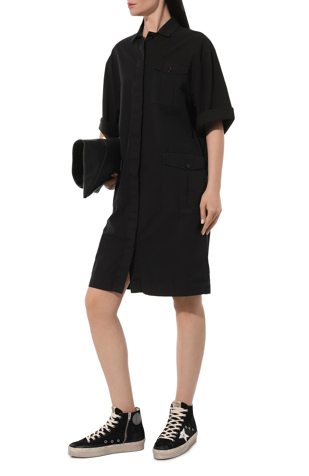 Замшевые кеды hi francy GOLDEN GOOSE DELUXE BRAND, арт. GWF00700.F005647, фото 2