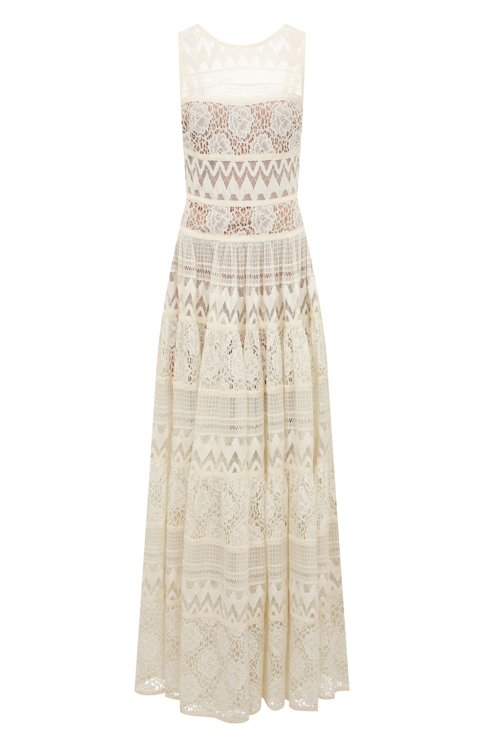 Платье из хлопка и шелка ELIE SAAB, арт. 7573, фото 1