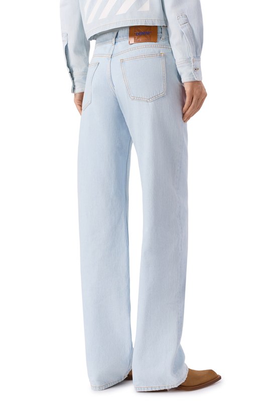 Джинсы Off-White 0WYA069F25DEN002 Голубой  0WYA069F25DEN002 Фото 4