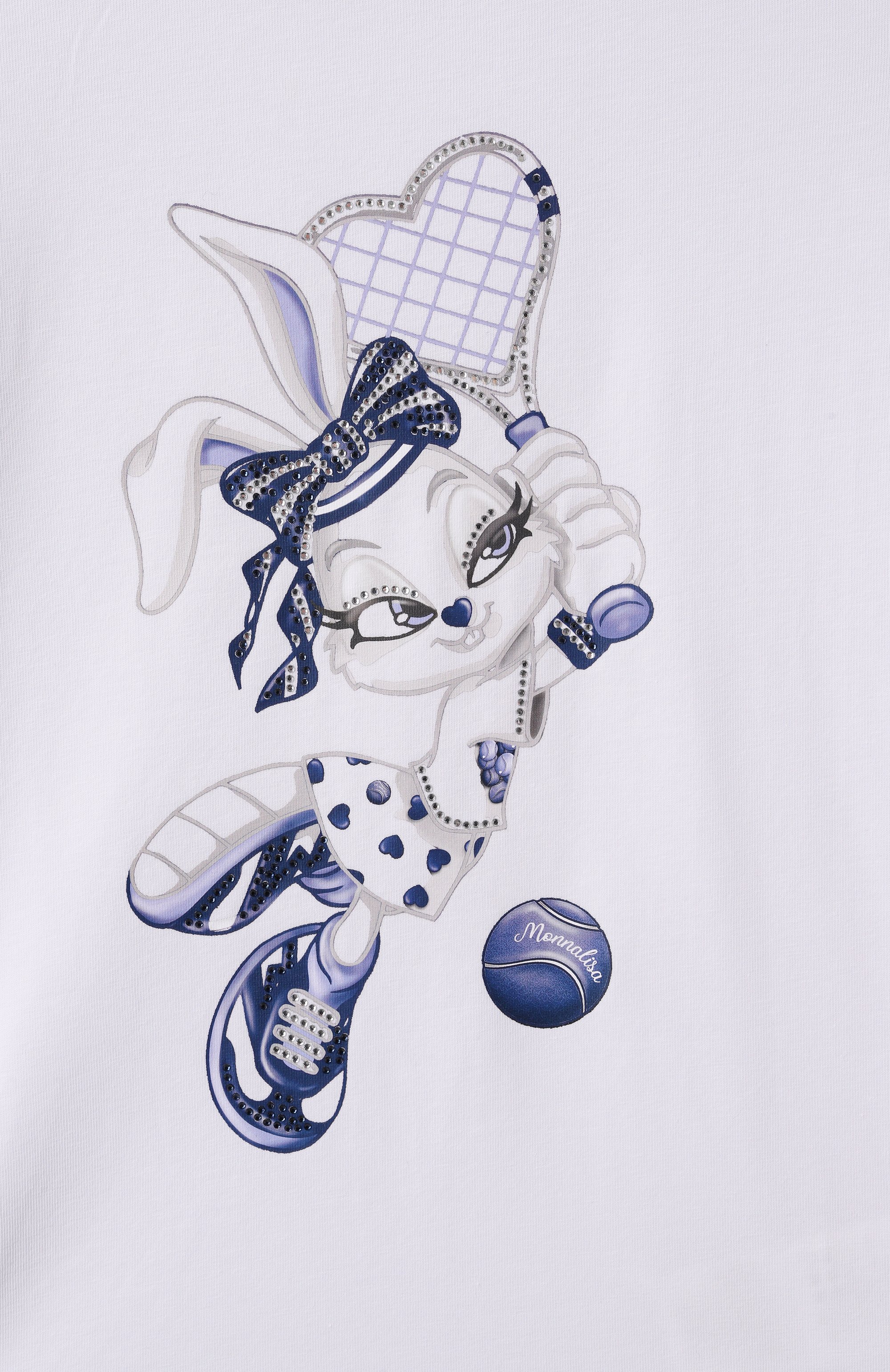 Хлопковая футболка MONNALISA, арт. 19E615, фото 3