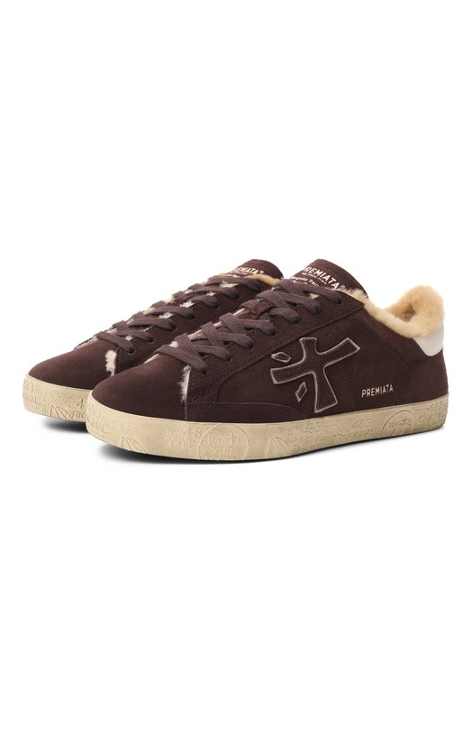 Замшевые кеды Steven-D Premiata STEVEND/VAR 7897M Коричневый STEVEND/VAR 7897M