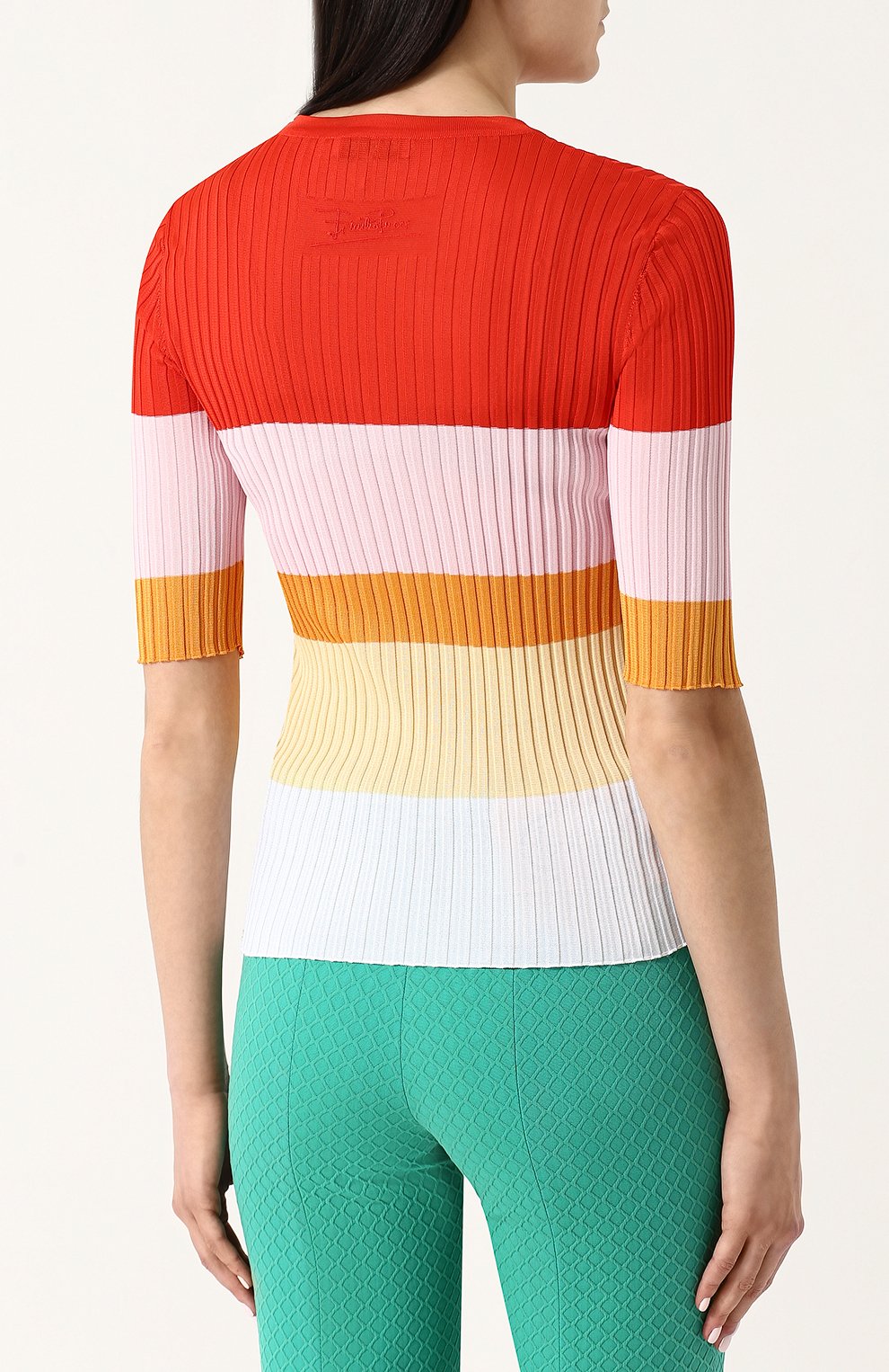 Топ фактурной вязки из вискозы EMILIO PUCCI, арт. 82KM40/82989, фото 4