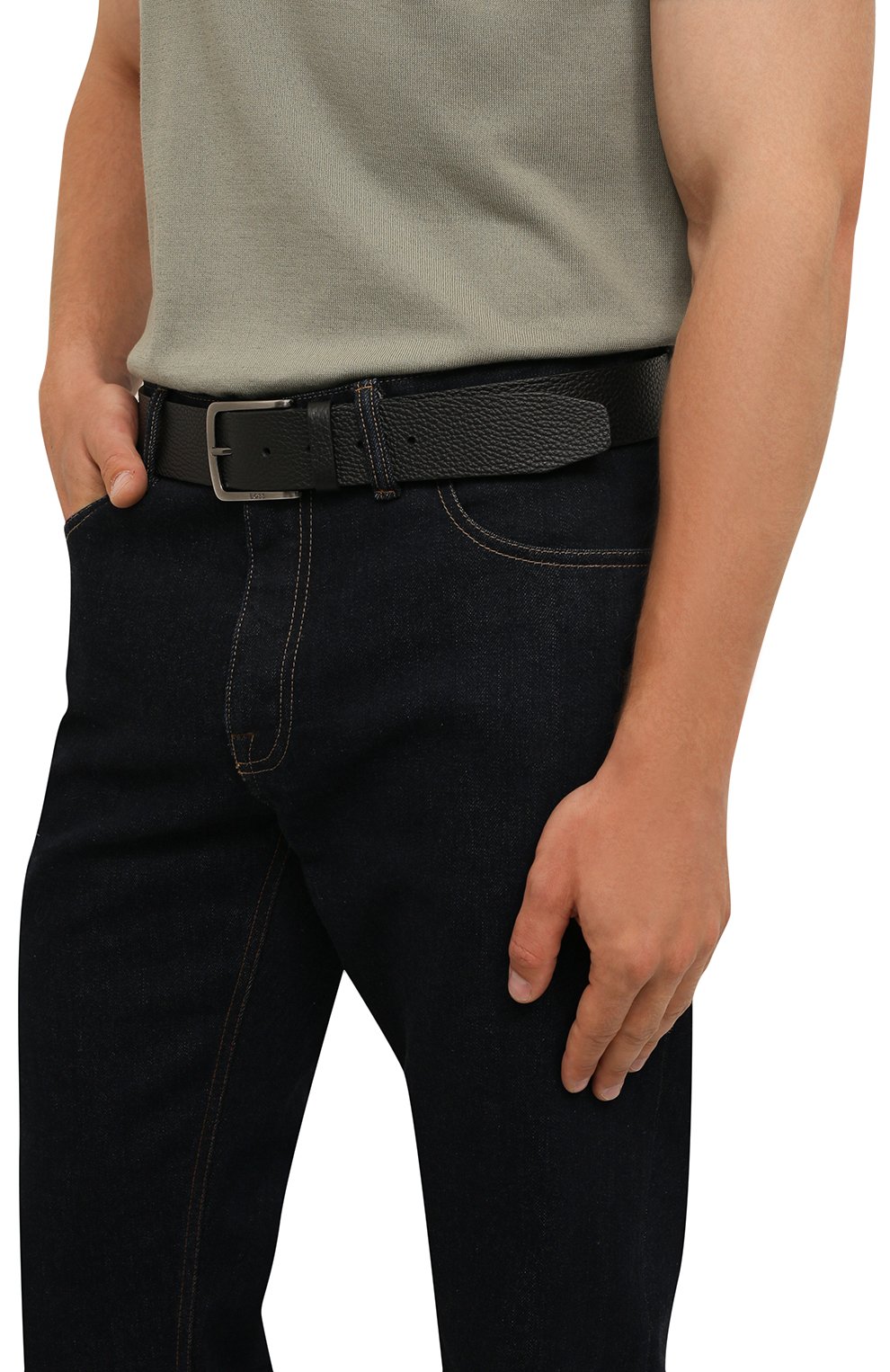 Кожаный ремень BOSS, арт. 50475102, фото 2