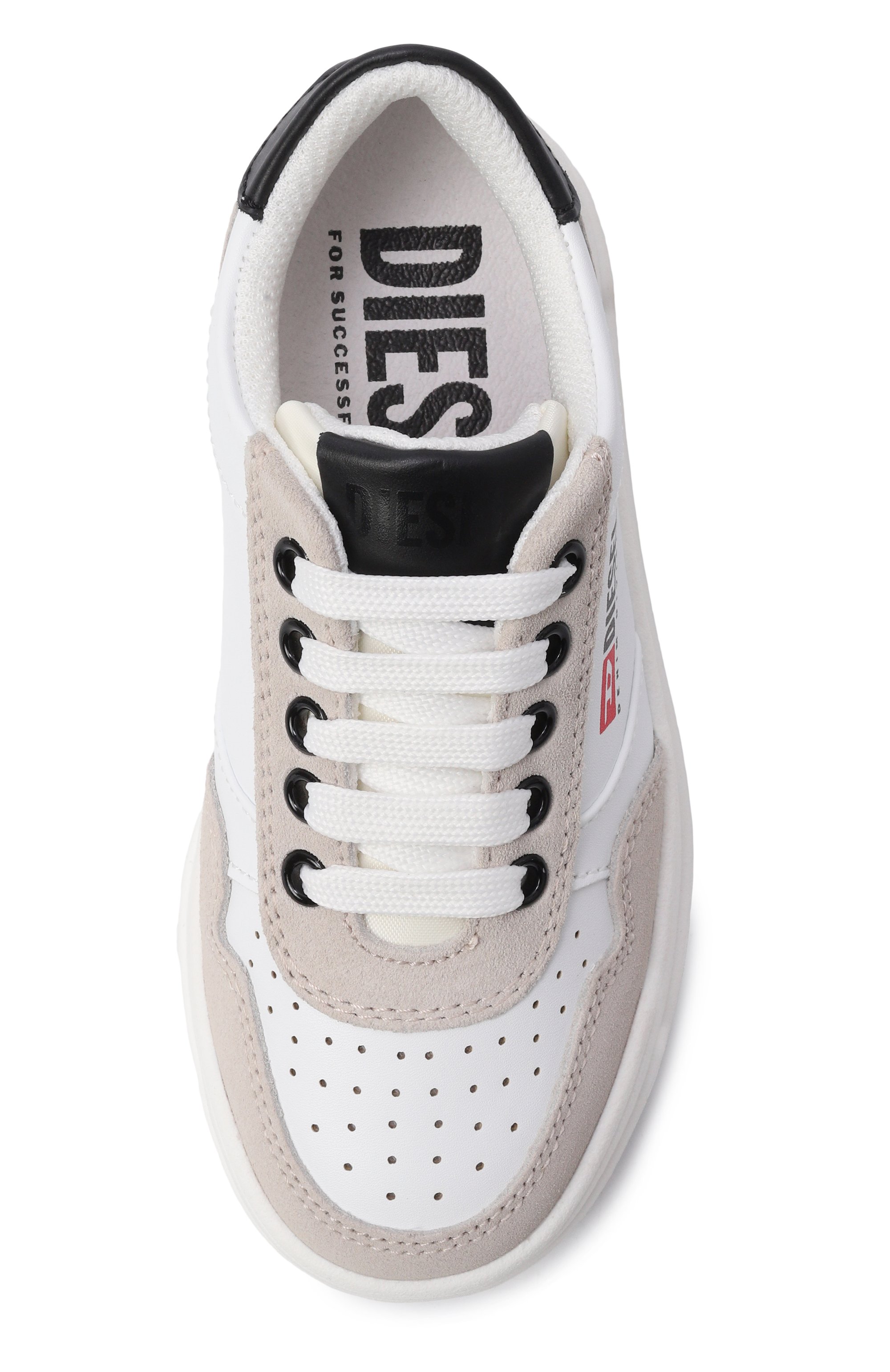 Кожаные кеды s-causcoun DIESEL белого цвета по цене 10750 руб., арт. BC1055/KF021, фото 4 Кожаные кеды s-causcoun DIESEL, арт. BC1055/KF021, фото 4