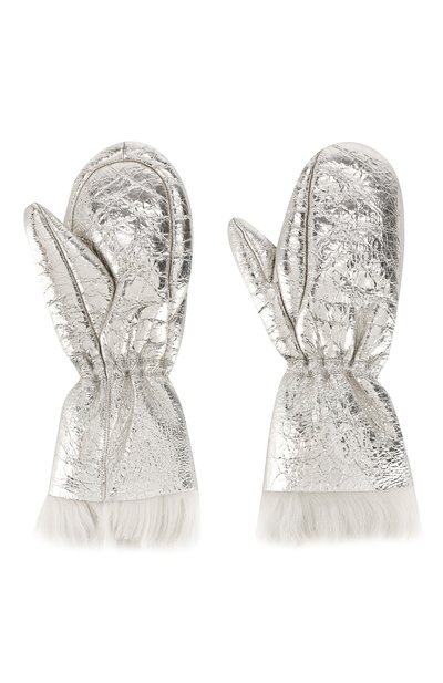 Меховые варежки YVES SALOMON, арт. 20WAA325XXMET0, фото 2