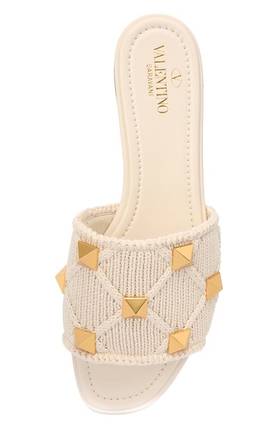 Текстильные шлепанцы upstud spike VALENTINO, арт. VW2S0BK4/XYW, фото 5