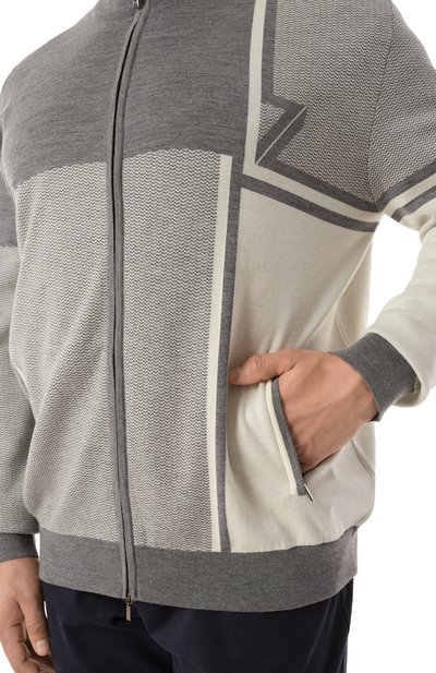 Кардига�н из шерсти и шелка ZILLI, арт. JSS003M0240VZDTB0/62, фото 5