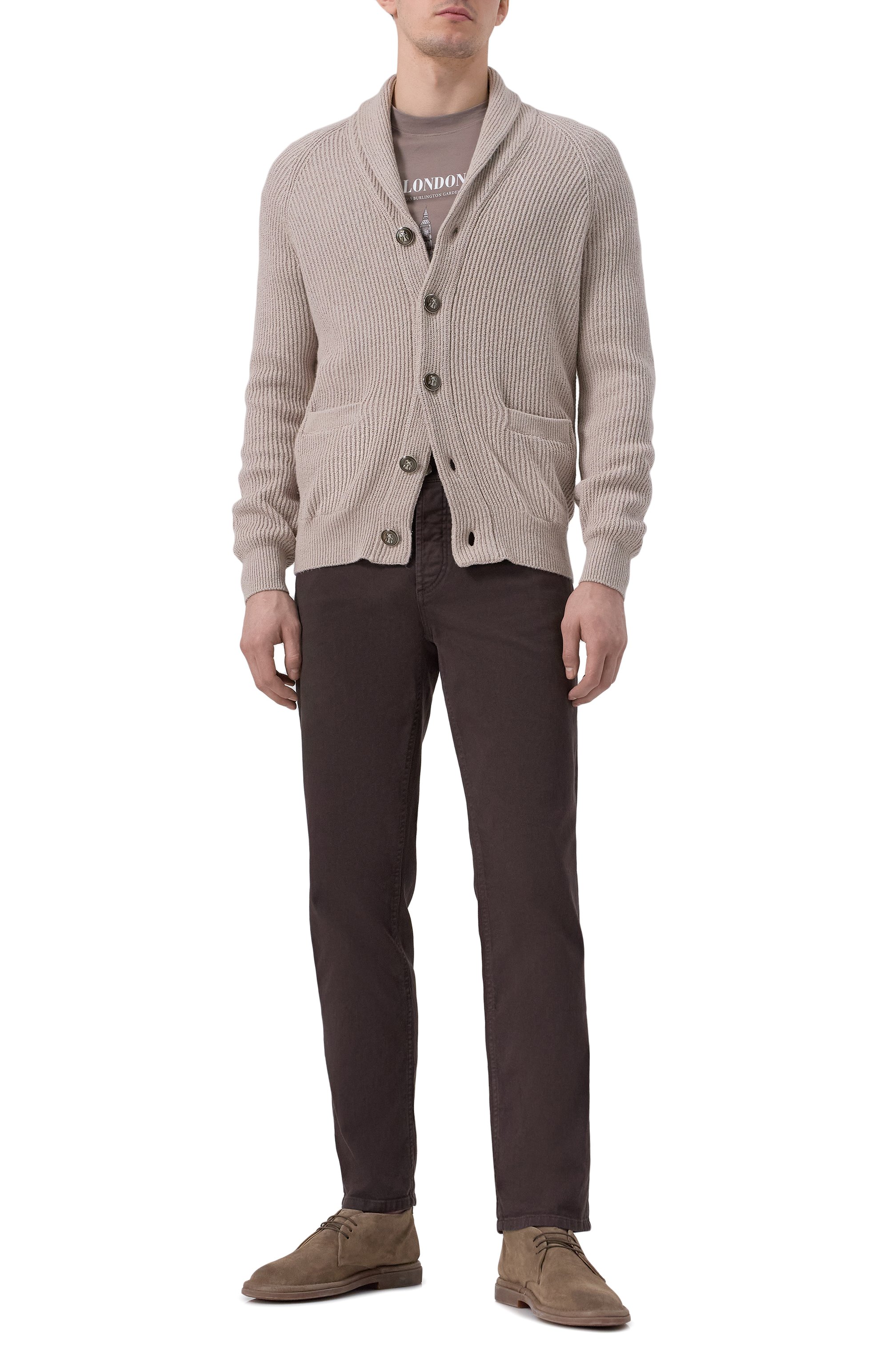 Хлопковый кардиган BRUNELLO CUCINELLI, арт. MNI708606, фото 2