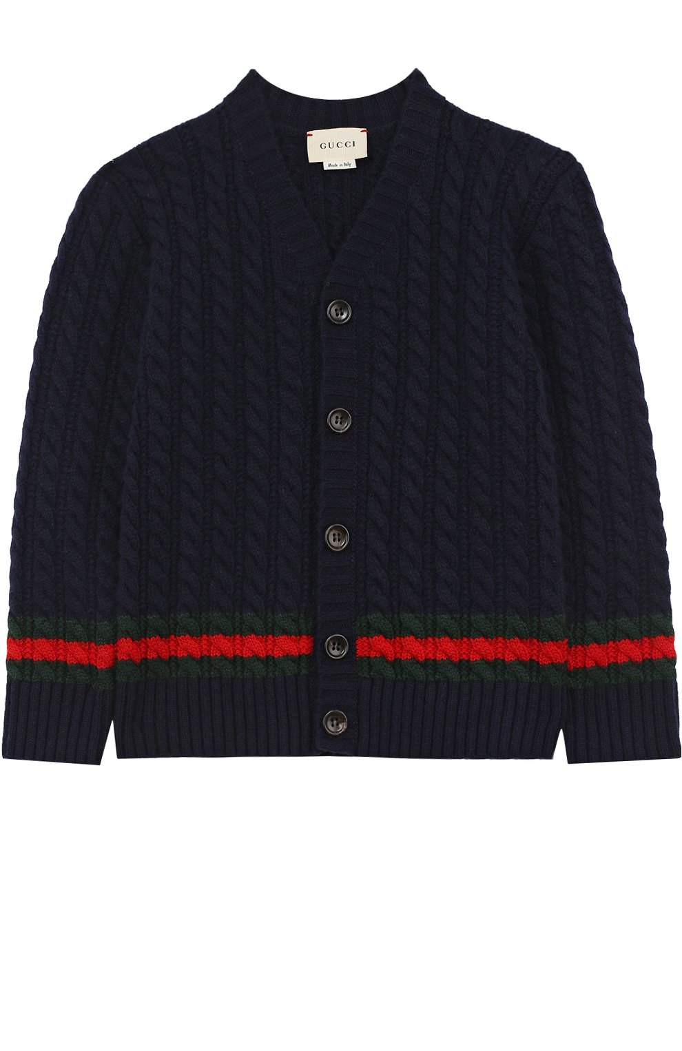 Шерстяной свитер с v-образным вырезом и вышивкой GUCCI, арт. 475587/X1495, фото 1