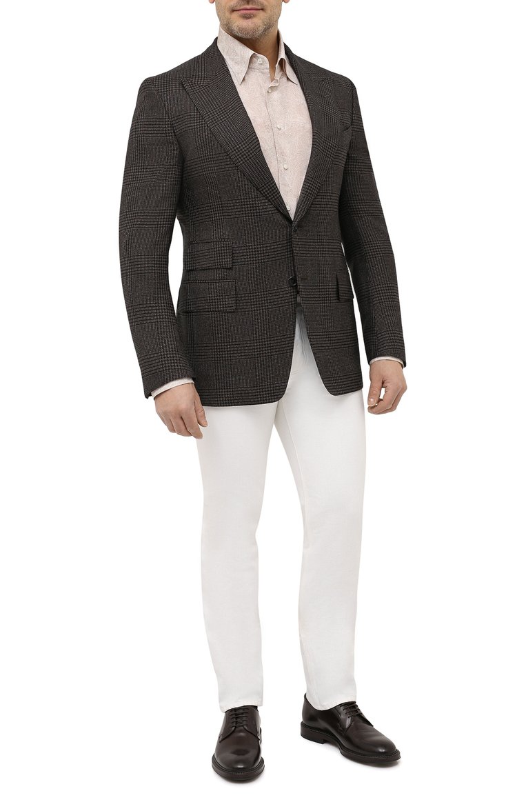 Рубашка из шелка и хлопка ZILLI, арт. MFV-84080-G11614/0009/45-49, фото 2