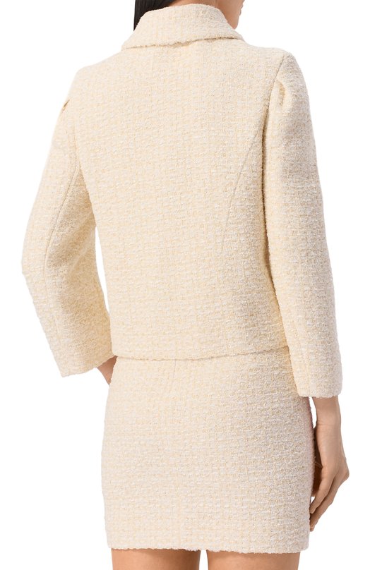 Твидовый жакет MVST M26.2PW.J005/F108 IV0RY B0UCLE Кремовый  M26.2PW.J005/F108 IV0RY B0UCLE Фото 4